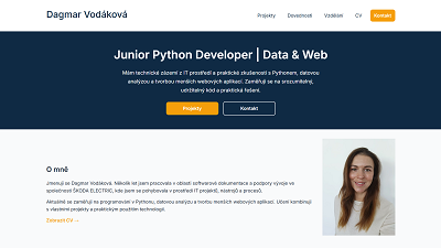 Statické webové portfolio v HTML a CSS